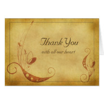 Carte de remerciements personnalisable
