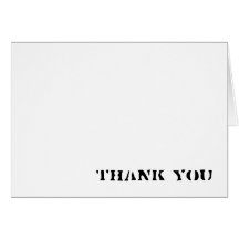 Carte de remerciements simple