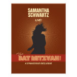 Carte- de réponse de bat mitzvah de vedette du roc faire-parts