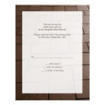 Carte- de réponse de Bimah de bat mitzvah Cartons D'invitation