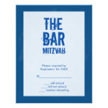 Carte- de réponse de Mitzvah de barre de groupe de Cartons D'invitation