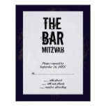 Carte- de réponse de Mitzvah de barre de groupe de Invitation