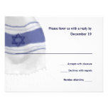 Carte de réponse de Mitzvah Tallit de barre Invitations Personnalisées