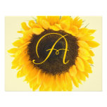 Carte de réponse de tournesol invitation personnalisable