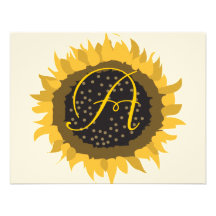 Carte de réponse de tournesol invitations
