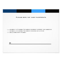 Carte- de réponse d'événements de Joshua Isaac 2 Cartons D'invitation