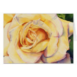 Carte de rose jaune