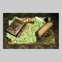 Carte de royaumes de bastion - affiche posters