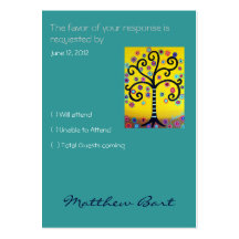 Carte de RSVP Cartes De Visite Personnelles