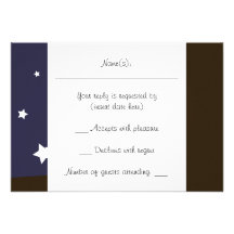 Carte de RSVP de "couche-tard" Invitations Personnalisées