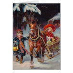 Carte de Sleigh de Noël