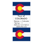 Carte de support avec le drapeau du Colorado, Etat Double Cartes Customisées