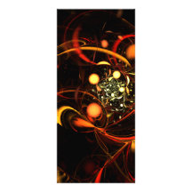 Carte de support d'art abstrait de battement de co motif pour double carte