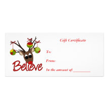 Carte de support de Certificat-Noël-Affaires de ca Carte Double Customisable
