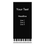 Carte de support de clavier de piano double carte