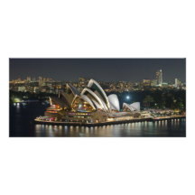 Carte de support de théatre de l'opéra de Sidney Double Cartes Customisées