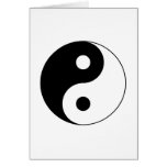 Carte de symbole de Yin Yang