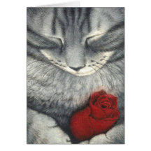 Carte de sympathie d'animal familier (chat)