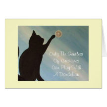 Carte de sympathie d'animal familier - chat (citat