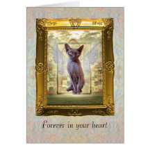 Carte de sympathie d'animal familier. Pour toujour