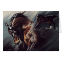 Carte de sympathie de cheval