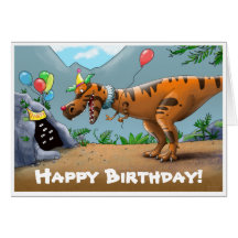 Carte de T-Rex Birtday