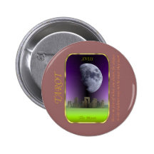 Carte de tarot - la lune badges avec agrafe