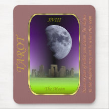Carte de tarot - la lune tapis de souris