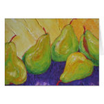 Carte de thanksgiving de poires