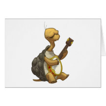 Carte de tortue de Banjo-Strummin' (blanc à l'inté