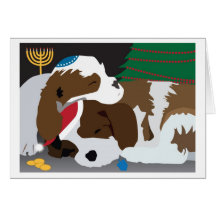 Carte de vacances de chiots