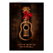 Carte de vacances d'ukulélé de "Joyuex Noel"