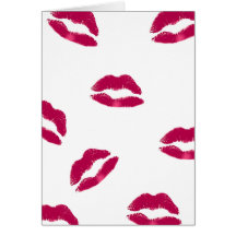 Carte de Valentine de baiser