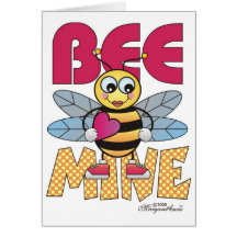 Carte de Valentine de mine d'ABEILLE