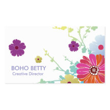 Carte de visite - 1 floral