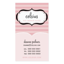 CARTE DE VISITE À LA MODE : : boutique chic 2P