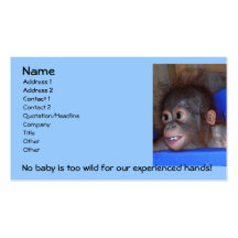 Carte de visite animal de babysitter