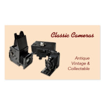 Carte de visite antique d'appareils-photo