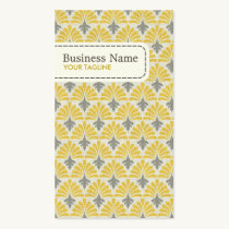 Carte de visite antique jaune de motif cartes de visite