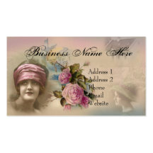 Carte de visite antique victorien vintage de style