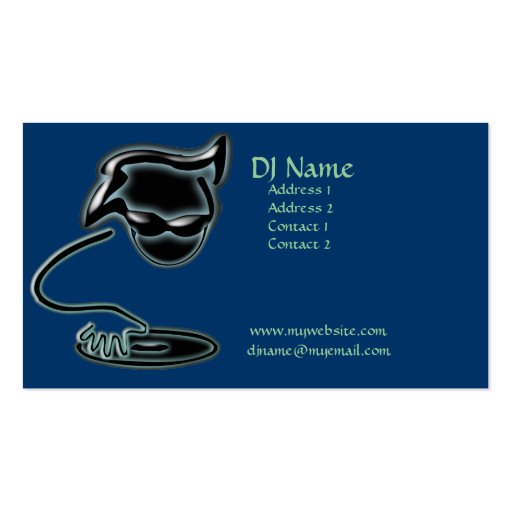 Carte de visite artistique du DJ