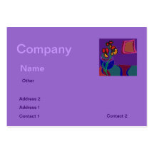 Carte de visite assez pourpre de Decorator>