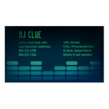 Carte de visite audio d'EQ/mélangeur/DJ