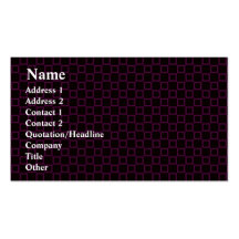 Carte de visite brun classique de cerise