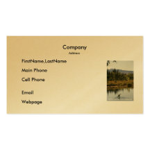 Carte de visite/canoë-kayak sur le lac Kanuti