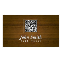 Carte de visite chic de tuteur de maths de code en