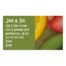 Carte de visite coloré de fruit frais de Fruitopia