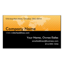 Carte de visite : : Conception 1 de carte d'Orange