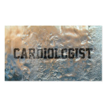 Carte de visite congelé frais de cardiologue de gl