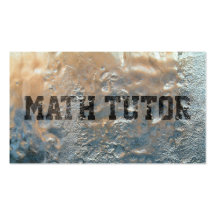 Carte de visite congelé frais de tuteur de maths d